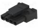 Plug  wire-board  female  Micro-Fit 3.0  3mm  PIN  4  w/o contacts