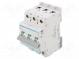 Überstromschalter  230/400VAC  lNenn  20A  Pole  3  DIN  Charakt  D