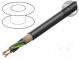 Leitungen  NYY  rund  Draht  Cu  4G4mm2  PVC  schwarz  0,6/1kV
