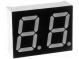 Display  LED  7-segmentig  14,2mm  grün  8mcd  Anode  Abm 19x25x8mm