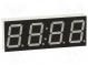 Display  LED  7-segmentig  14,2mm  grün  160mcd  Anode  Anz.Z 4