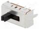 Schalter  Schiebeschalter  Pos  3  DP3T  0,1A/12VDC  ON-ON-ON