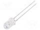 LED  5mm  orange  2180÷3000mcd  3,5÷4,5lm  60°  30mA  1,8÷2,6V