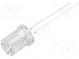 LED  8mm  orange  250÷500mcd  120°  Front  konkav  Rastermaß  2,54mm