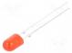 LED  oval  5,1x4,3mm  rot  8400÷10000mcd  100/40°  Front  gewölbt