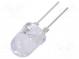 LED  10mm  rot  30°  Front  gewölbt  Rastermaß  5,16mm  390mW