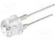 LED  8mm  rot  140°  Front  gewölbt  Rastermaß  5,16mm  15÷20lm