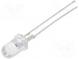 LED  5mm  rot  60000÷75000mcd  15°  50mA  2÷2,6V  Front  gewölbt