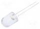 LED  5mm  rot  15000÷20000mcd  30°  20mA  2,1÷2,6V  Front  gewölbt