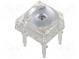 LED Super Flux  7,62x7,62mm  rot  2180÷3000mcd  130°  20mA