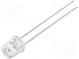 LED  5mm  rot  1560÷2180mcd  140°  20mA  1,8÷2,6V  Front  flach