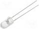 LED  5mm  rot  5800÷8400mcd  30°  20mA  1,8÷2,6V  Front  gewölbt