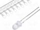 LED  5mm  rot  5800÷8400mcd  30°  20mA  1,8÷2,6V  Front  gewölbt