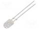 LED  oval  5,1x4,3mm  rot  2180÷4200mcd  100/40°  Front  gewölbt