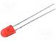 LED  oval  5,1x4,3mm  rot  2180÷4200mcd  100/40°  Front  gewölbt