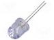 LED  10mm  rot  14400÷17000mcd  30°  Front  gewölbt
