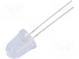 LED  10mm  rot  72000÷80000mcd  8°  Front  gewölbt  Bullet