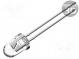 LED  5mm  gelb  8÷10lm  60°  20mA  8,4÷10,4V  Front  gewölbt