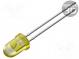 LED  5mm  gelb  14400÷18000mcd  30°  20mA  1,8÷2,6V  Front  gewölbt