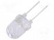 LED  10mm  gelb  30°  Front  gewölbt  Rastermaß  5,16mm  390mW