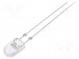LED  oval  5,1x4,3mm  blau  8400÷10000mcd  100/40°  Front  gewölbt