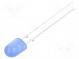 LED  oval  5,1x4,3mm  blau  4200÷5800mcd  100/40°  Front  gewölbt