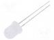 LED  8mm  blau  2180÷3000mcd  30°  Front  gewölbt  Rastermaß  2,54mm