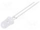 LED  5mm  blau  4÷5lm  15°  75mA  2,8÷3,6V  Front  gewölbt