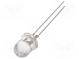 LED  8mm  blau  14400÷18000mcd  30°  Front  gewölbt
