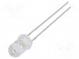 LED  5mm  blau  2180mcd  30°  7,5÷13mA  3÷13V  Front  gewölbt