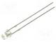 LED  3mm  blau  330÷500mcd  140°  Front  flach  Rastermaß  2,54mm