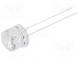 LED  8mm  blau  1000÷1500mcd  100°  Front  gewölbt
