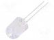 LED  10mm  blau  5800÷7000mcd  30°  ohne Flansch  Front  gewölbt