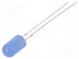 LED  5mm  blau  220÷330mcd  30°  20mA  2,8÷3,6V  Front  gewölbt