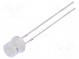 CRLED  5mm  blau (ice blue)  2200mcd  140°  14mA  12V  Front  flach
