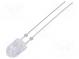 LED  oval  5,1x4,3mm  rot  2180÷4200mcd  100/40°  Front  gewölbt