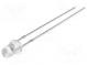 LED  3mm  grün  750÷1120mcd  30°  Front  gewölbt