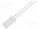 LED  5mm  grün  2180÷3000mcd  50°  20mA  2,8÷3,6V  Front  flach