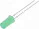 LED  5mm  grün  500÷750mcd  180°  20mA  2,8÷3,6V  Front  flach