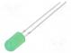 LED  5mm  grün  500÷750mcd  30°  20mA  2,8÷3,6V  Front  gewölbt