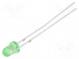 LED  3mm  gelb-grün  330÷500mcd  30°  Front  gewölbt