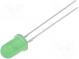 LED  5mm  grün  68÷90mcd  60°  10÷15mA  12V  Front  gewölbt