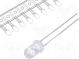 LED  5mm  rot  1560÷3000mcd  60°  20mA  1,8÷2,4V  Front  gewölbt