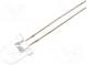LED  8mm  rot  2180÷4200mcd  30°  Front  gewölbt  Rastermaß  2,54mm