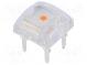 LED Super Flux  7,62x7,62mm  rosa  260÷400mcd  140°  Front  flach