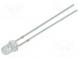 LED  3mm  rosa  1120÷1560mcd  30°  Front  gewölbt  Rastermaß  2,54mm