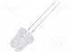 LED  8mm  warmweiß  8400÷10000mcd  30°  Front  gewölbt
