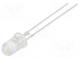 LED  5mm  warmweiß  40000mcd  15°  50mA  3÷3,8V  Front  gewölbt
