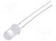 LED  5mm  warmweiß  43000÷60000mcd  8,5÷10lm  15°  30mA  2,7÷3,4V
