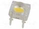LED Super Flux  oval  7,62x7,62mm  warmweiß  8400÷10000mcd  80°